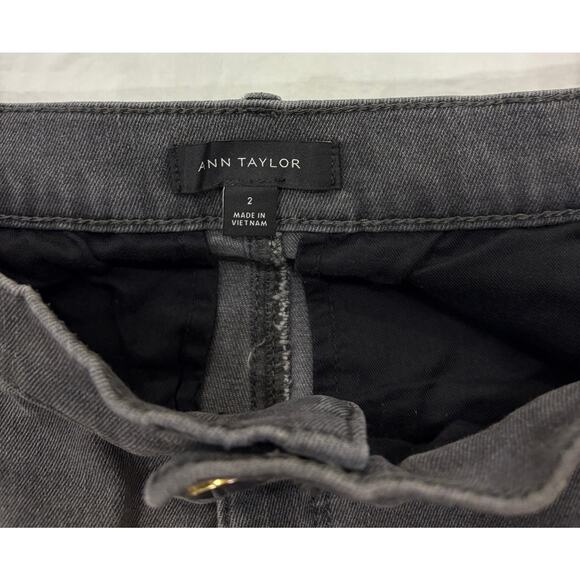 Ann Taylor Gray Wide Leg Trouser Pant Size 2 - Picture 3 of 9